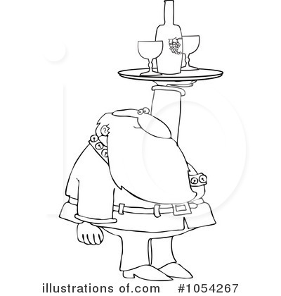 Royalty-Free (RF) Santa Clipart Illustration by djart - Stock Sample #1054267