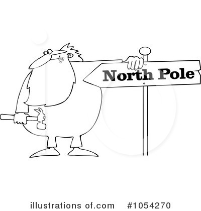 North Pole Sign Clipart #1054270 by djart