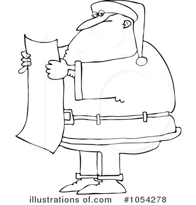 Royalty-Free (RF) Santa Clipart Illustration by djart - Stock Sample #1054278