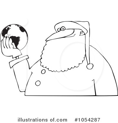 Royalty-Free (RF) Santa Clipart Illustration by djart - Stock Sample #1054287