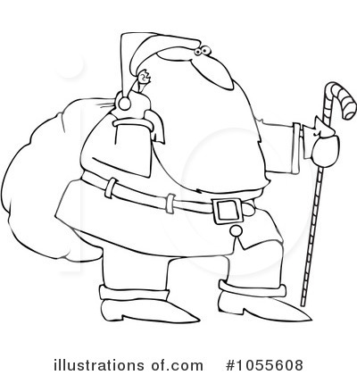 Royalty-Free (RF) Santa Clipart Illustration by djart - Stock Sample #1055608