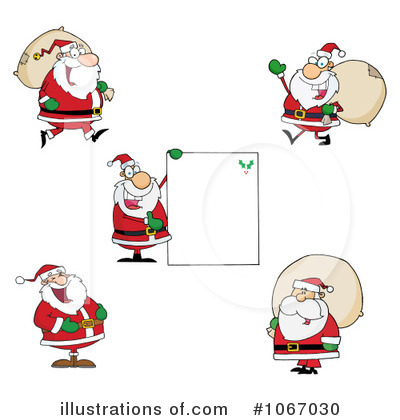 Royalty-Free (RF) Santa Clipart Illustration by Hit Toon - Stock Sample #1067030