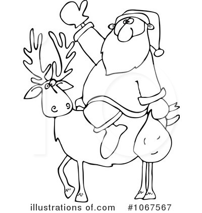 Royalty-Free (RF) Santa Clipart Illustration by djart - Stock Sample #1067567