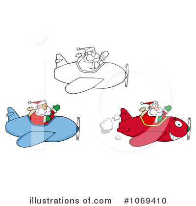 Royalty-Free (RF) Santa Clipart Illustration by Hit Toon - Stock Sample #1069410
