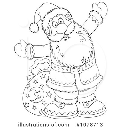 Royalty-Free (RF) Santa Clipart Illustration by Alex Bannykh - Stock Sample #1078713