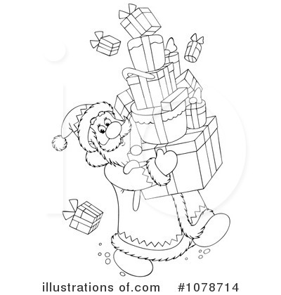 Royalty-Free (RF) Santa Clipart Illustration by Alex Bannykh - Stock Sample #1078714