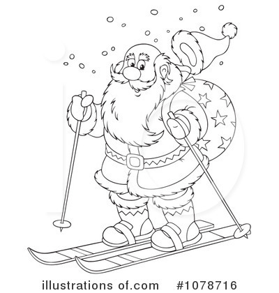 Royalty-Free (RF) Santa Clipart Illustration by Alex Bannykh - Stock Sample #1078716