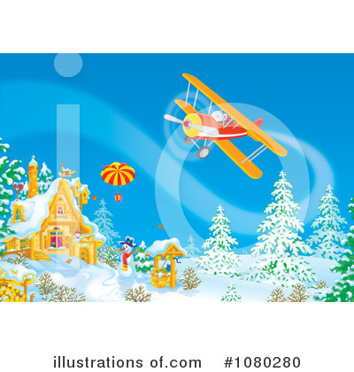 Royalty-Free (RF) Santa Clipart Illustration by Alex Bannykh - Stock Sample #1080280