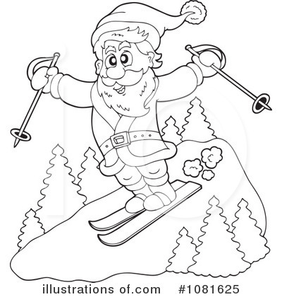 Royalty-Free (RF) Santa Clipart Illustration by visekart - Stock Sample #1081625