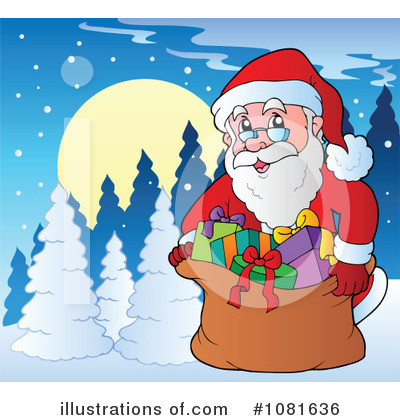 Royalty-Free (RF) Santa Clipart Illustration by visekart - Stock Sample #1081636