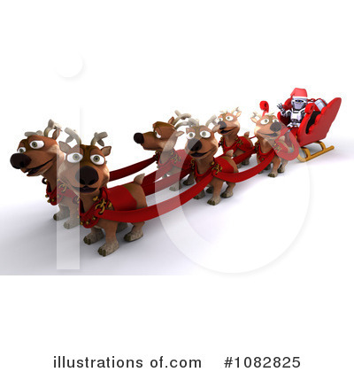 Royalty-Free (RF) Santa Clipart Illustration by KJ Pargeter - Stock Sample #1082825
