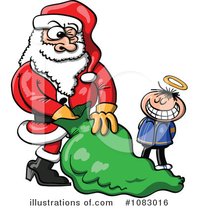 Royalty-Free (RF) Santa Clipart Illustration by Zooco - Stock Sample #1083016