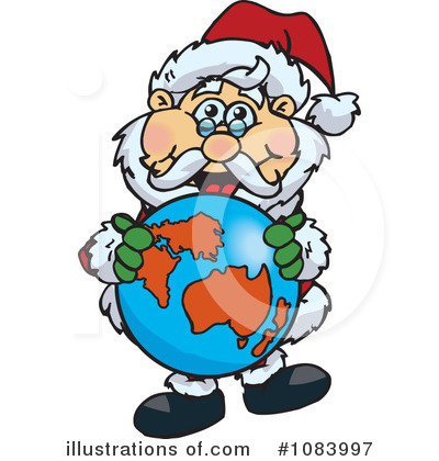 Royalty-Free (RF) Santa Clipart Illustration by Dennis Holmes Designs - Stock Sample #1083997