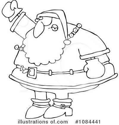 Royalty-Free (RF) Santa Clipart Illustration by djart - Stock Sample #1084441
