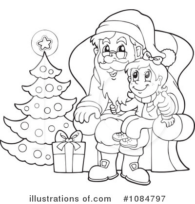 Royalty-Free (RF) Santa Clipart Illustration by visekart - Stock Sample #1084797