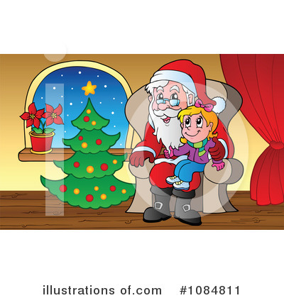 Royalty-Free (RF) Santa Clipart Illustration by visekart - Stock Sample #1084811