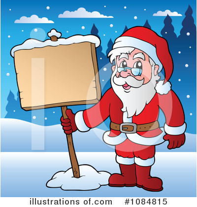 Royalty-Free (RF) Santa Clipart Illustration by visekart - Stock Sample #1084815