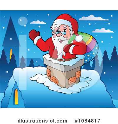 Royalty-Free (RF) Santa Clipart Illustration by visekart - Stock Sample #1084817