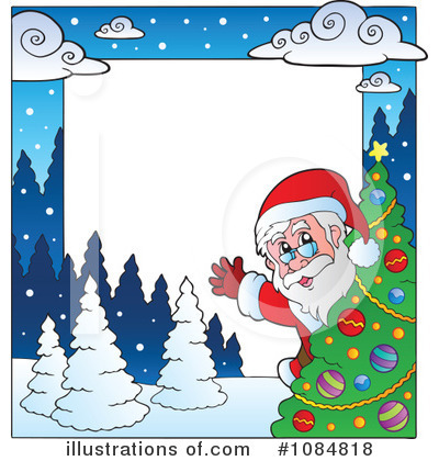 Royalty-Free (RF) Santa Clipart Illustration by visekart - Stock Sample #1084818