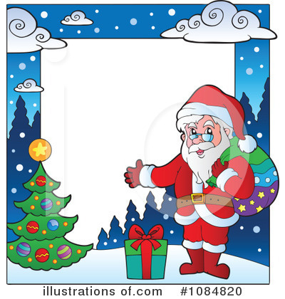 Royalty-Free (RF) Santa Clipart Illustration by visekart - Stock Sample #1084820