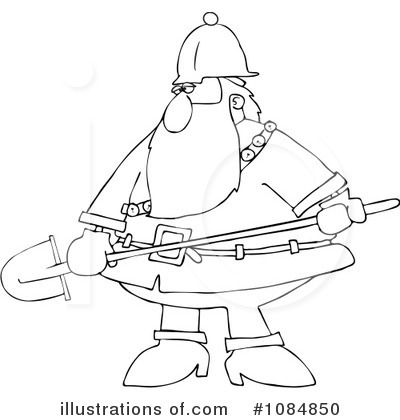 Royalty-Free (RF) Santa Clipart Illustration by djart - Stock Sample #1084850