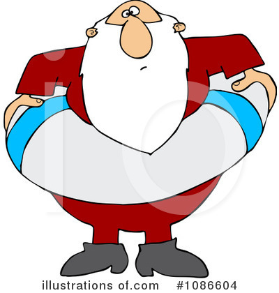 Royalty-Free (RF) Santa Clipart Illustration by djart - Stock Sample #1086604