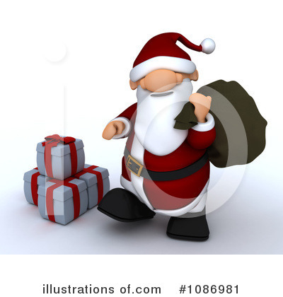 Royalty-Free (RF) Santa Clipart Illustration by KJ Pargeter - Stock Sample #1086981