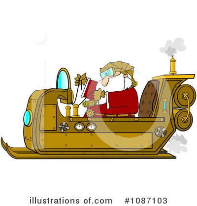 Royalty-Free (RF) Santa Clipart Illustration by djart - Stock Sample #1087103