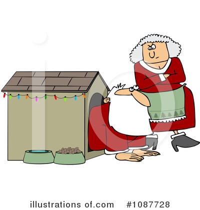 Royalty-Free (RF) Santa Clipart Illustration by djart - Stock Sample #1087728