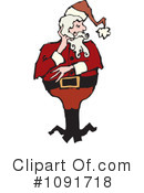 Santa Clipart #1091718 by Steve Klinkel