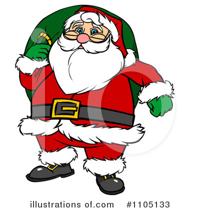 Santa Clipart #1105133 by Cartoon Solutions