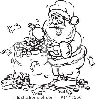 Royalty-Free (RF) Santa Clipart Illustration by Dennis Holmes Designs - Stock Sample #1110550