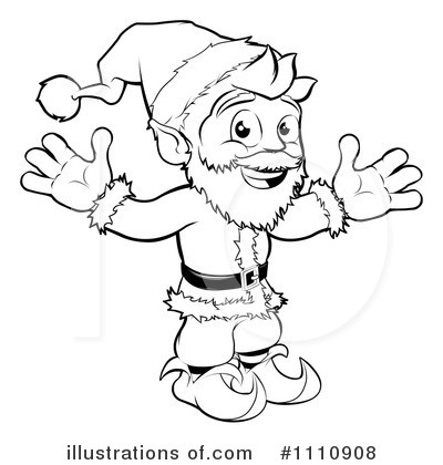 Royalty-Free (RF) Santa Clipart Illustration by AtStockIllustration - Stock Sample #1110908