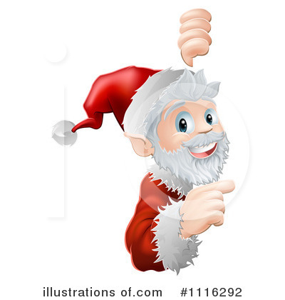 Royalty-Free (RF) Santa Clipart Illustration by AtStockIllustration - Stock Sample #1116292