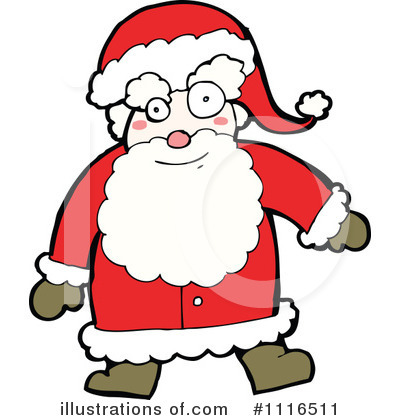 Royalty-Free (RF) Santa Clipart Illustration by lineartestpilot - Stock Sample #1116511
