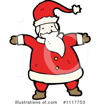 Royalty-Free (RF) Santa Clipart Illustration by lineartestpilot - Stock Sample #1117753