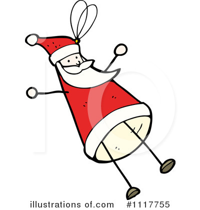 Royalty-Free (RF) Santa Clipart Illustration by lineartestpilot - Stock Sample #1117755