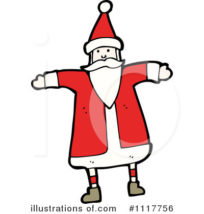 Royalty-Free (RF) Santa Clipart Illustration by lineartestpilot - Stock Sample #1117756