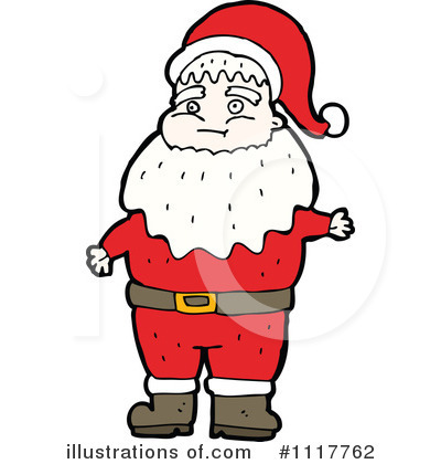 Royalty-Free (RF) Santa Clipart Illustration by lineartestpilot - Stock Sample #1117762