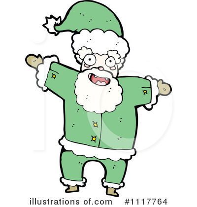Royalty-Free (RF) Santa Clipart Illustration by lineartestpilot - Stock Sample #1117764