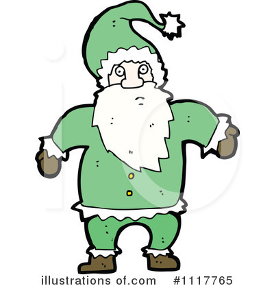 Royalty-Free (RF) Santa Clipart Illustration by lineartestpilot - Stock Sample #1117765