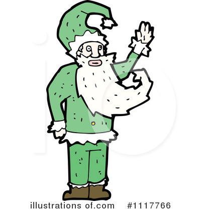 Royalty-Free (RF) Santa Clipart Illustration by lineartestpilot - Stock Sample #1117766