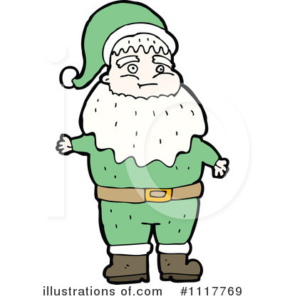 Royalty-Free (RF) Santa Clipart Illustration by lineartestpilot - Stock Sample #1117769