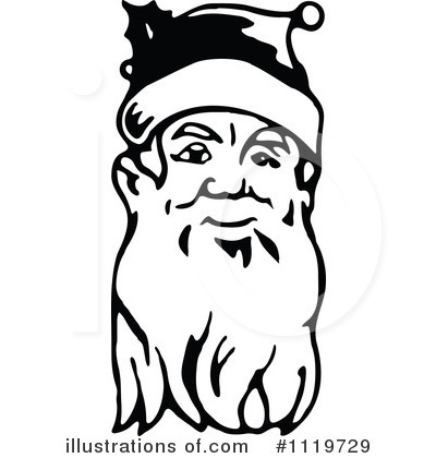 Royalty-Free (RF) Santa Clipart Illustration by Prawny Vintage - Stock Sample #1119729