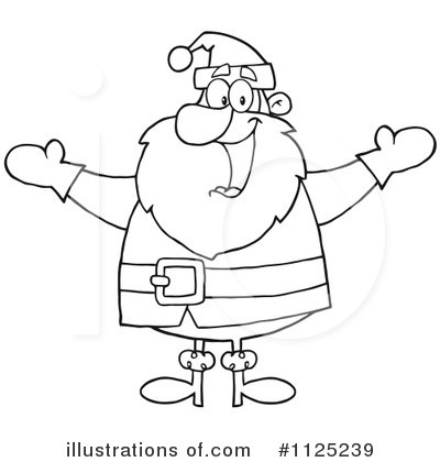Royalty-Free (RF) Santa Clipart Illustration by Hit Toon - Stock Sample #1125239