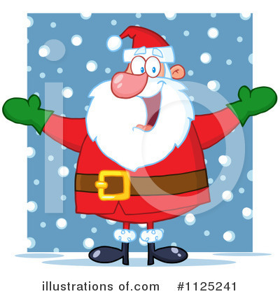 Royalty-Free (RF) Santa Clipart Illustration by Hit Toon - Stock Sample #1125241