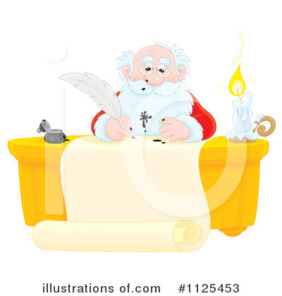 Royalty-Free (RF) Santa Clipart Illustration by Alex Bannykh - Stock Sample #1125453