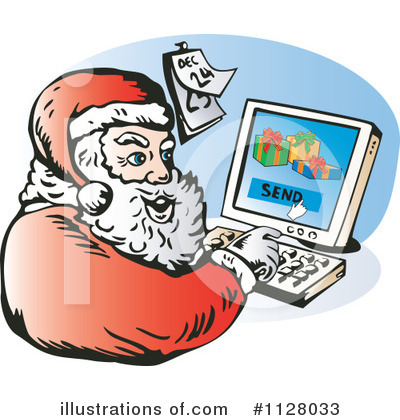 Royalty-Free (RF) Santa Clipart Illustration by patrimonio - Stock Sample #1128033