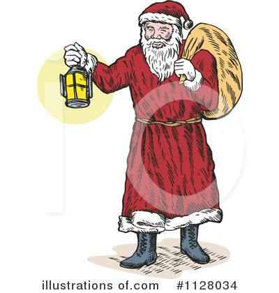 Royalty-Free (RF) Santa Clipart Illustration by patrimonio - Stock Sample #1128034