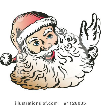 Royalty-Free (RF) Santa Clipart Illustration by patrimonio - Stock Sample #1128035